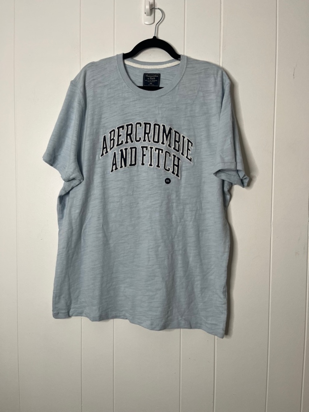 Abercrombie & Fitch Men's Light Blue Logo T-Shirt men’s XXL NWOT